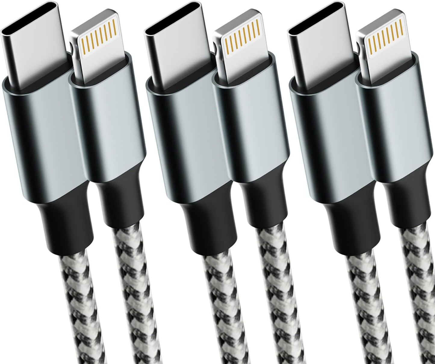 MFi Certified Fast Charging USB C to Light-ning Cable Set - Compatible with iPhone