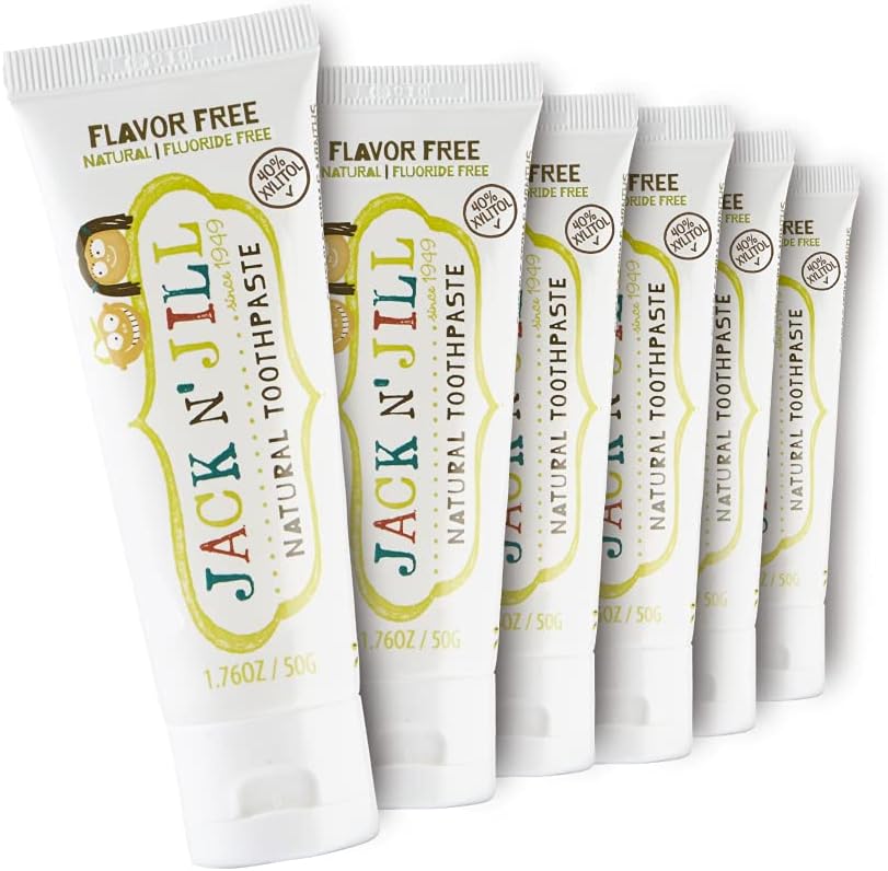 Jack N' Jill Natural Toothpaste for Kids - Fluoride Free & Safe