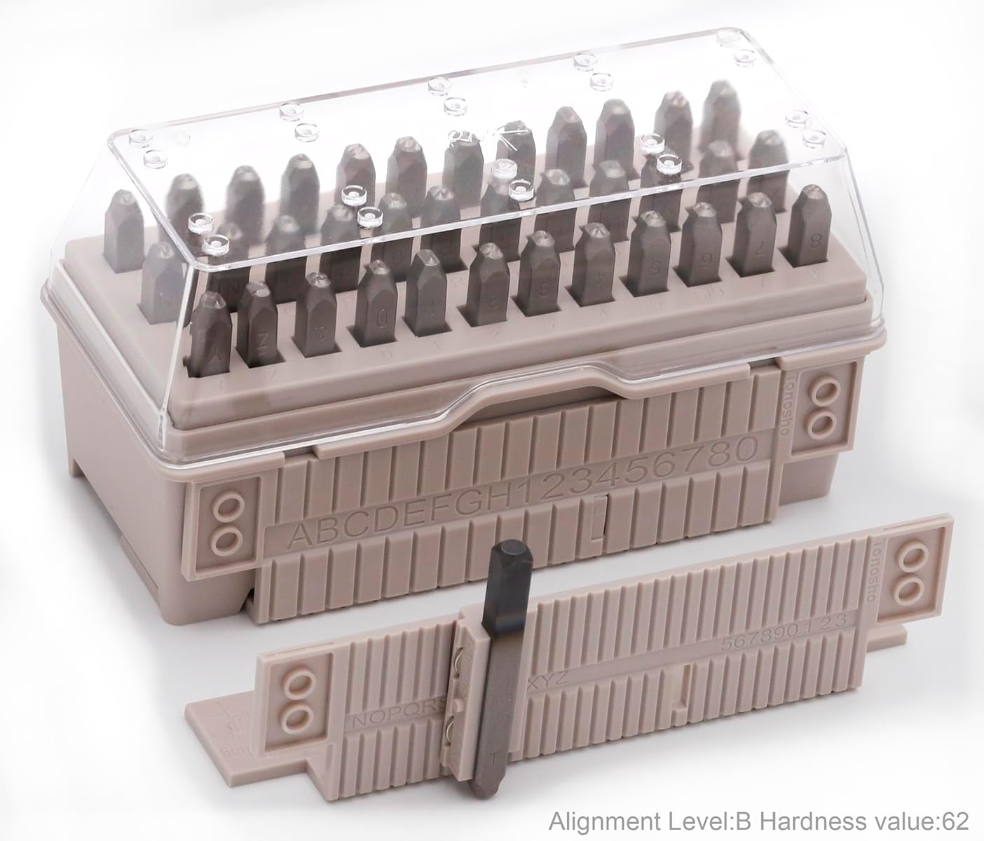 36-Piece Number & Capital Letter Stamp Set for Neat Imprints