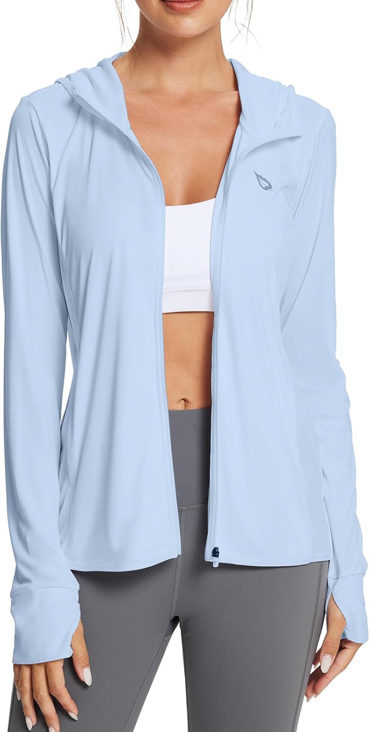 Baleaf Women's Lightweight Sun Protection Jacket Hoodie for Outdoor