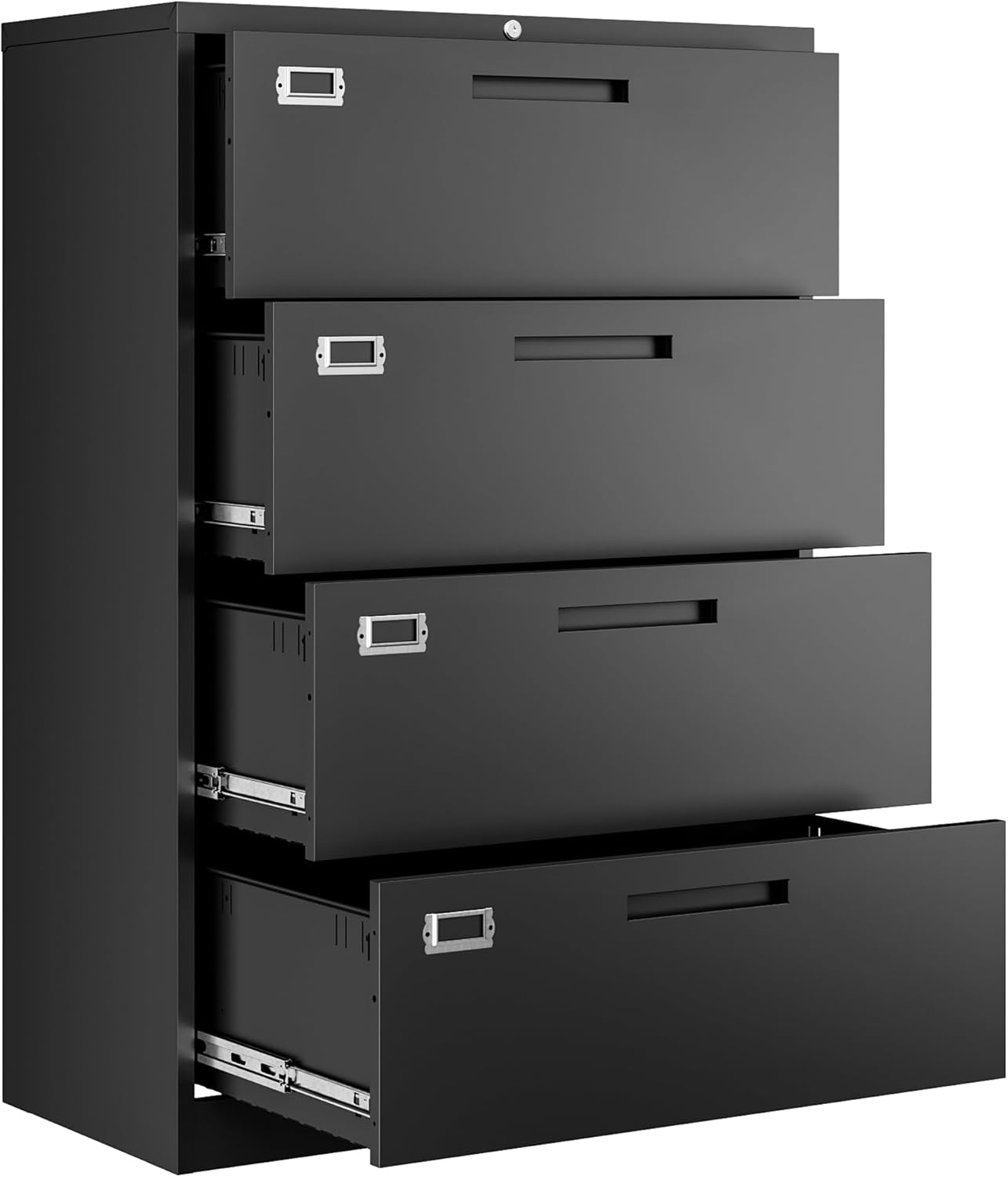 Letaya 4 Drawer Metal Lateral Filing Cabinet for Home Office