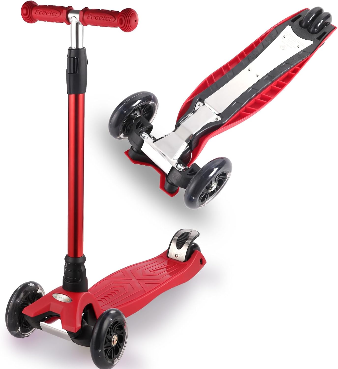 3 Wheel Scooter for Kids Ages 6-12 with Light Up Wheels