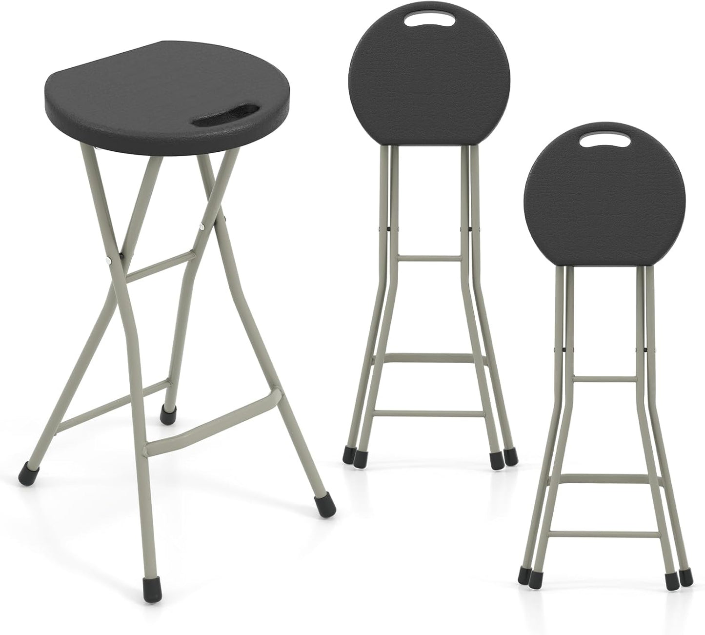 Goplus Folding Stool 3 Pack 28 Inch Portable Camping Seat