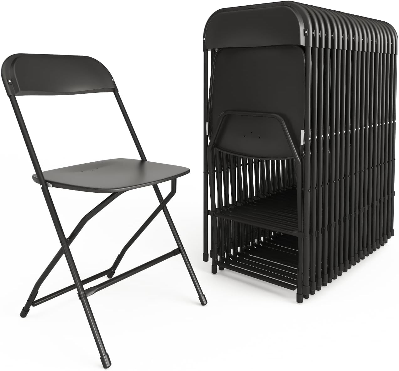 Hercules Series Plastic Folding Chair Set - 20 Pack for Events