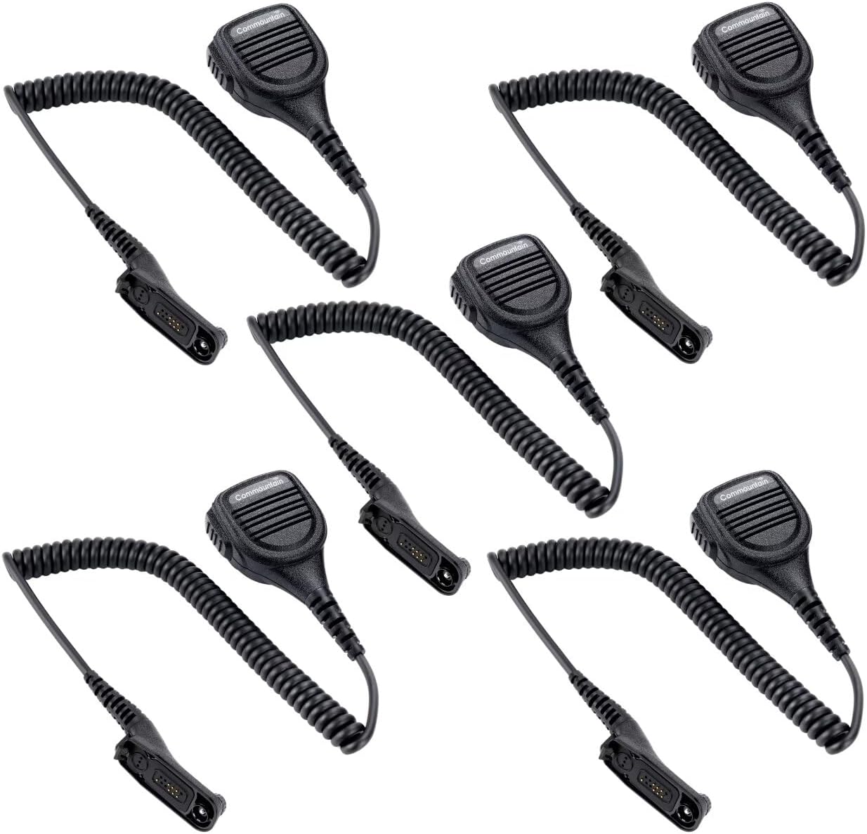 Commountain Speaker Mic for Motorola Radios - 5 Pack Durable Mics