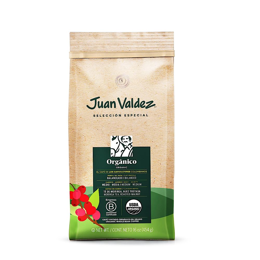 Juan Valdez Organic Colombian Coffee 17.6 oz Whole Bean