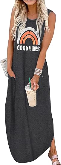 CHUNTIANRAN Women's Maxi Dress for Summer Casual Style