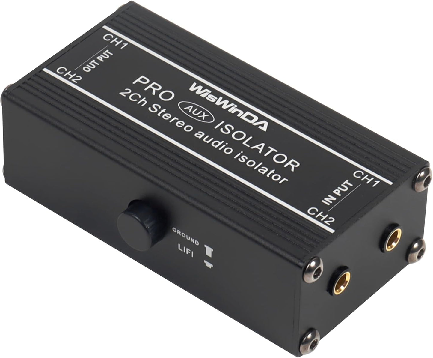 2Channels Pro 3.5mm Aux Noise Filter Box for Audio Clarity