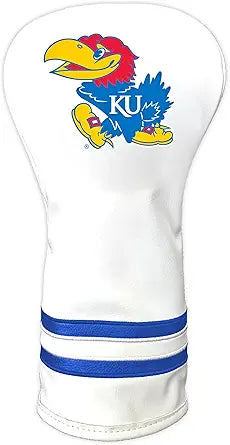 NCAA White Vintage Driver Golf Club Headcover for Team Spirit