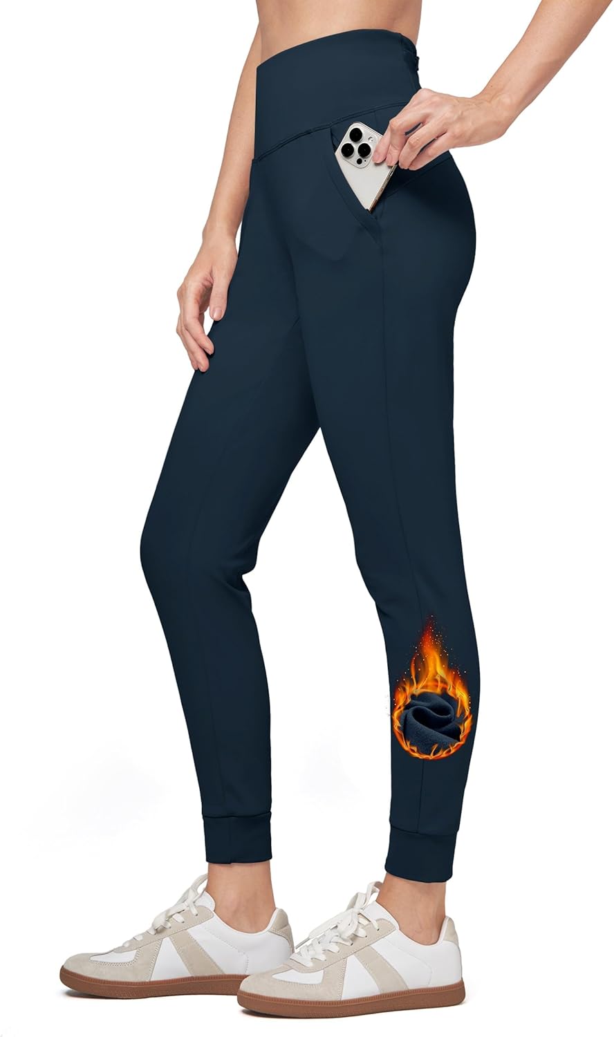 Willit Women's Fleece Lined Jogger Pants for Winter Hiking