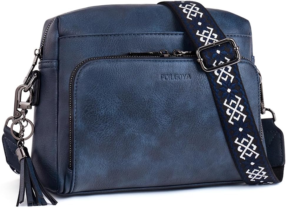 Trendy Vegan Leather Crossbody Purses for Women with Wallet