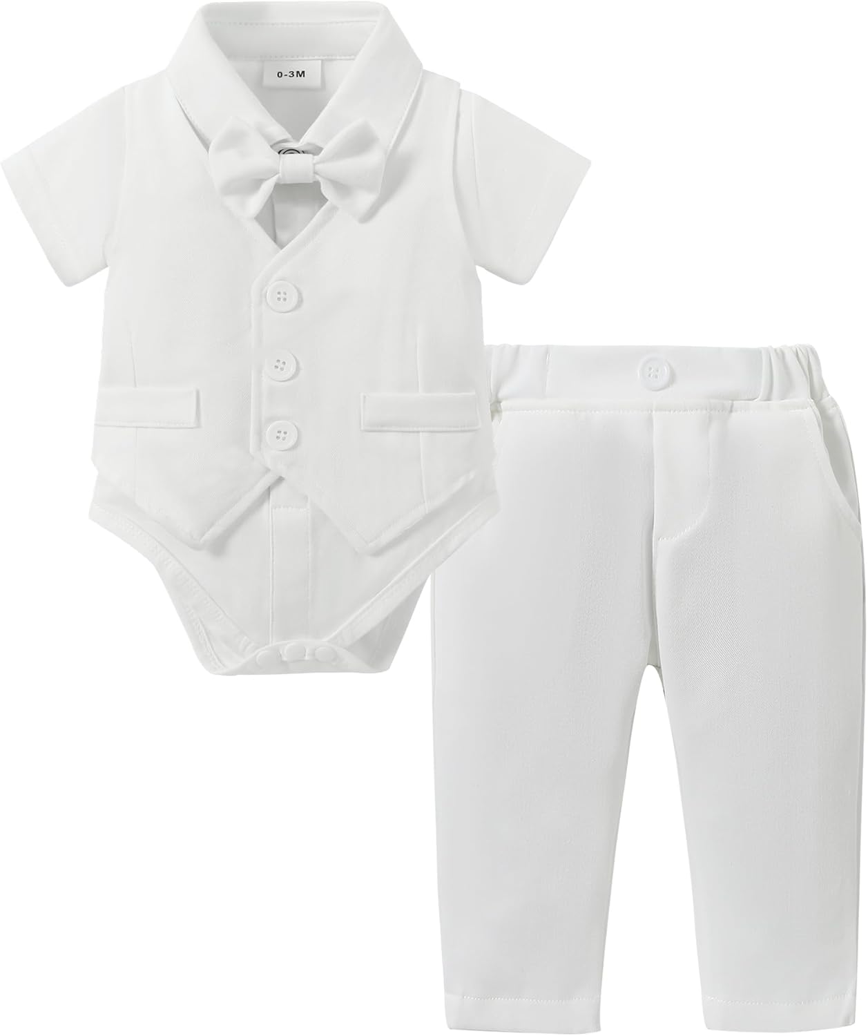 DISAUR Baby Boy Clothes 4PCS Gentleman Dress Suit Set for Kids
