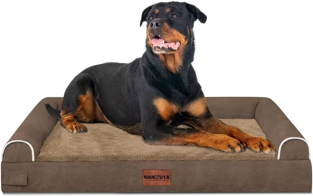 Large Orthopedic Dog Bed with Waterproof Cover for Comfort