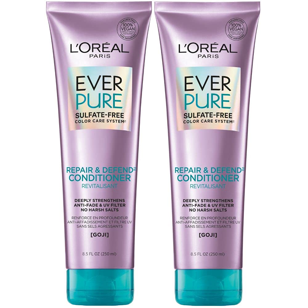 L'Oreal Paris EverPure Repair + Defend Conditioner - Strengthens & Repairs Color-Treated Hair