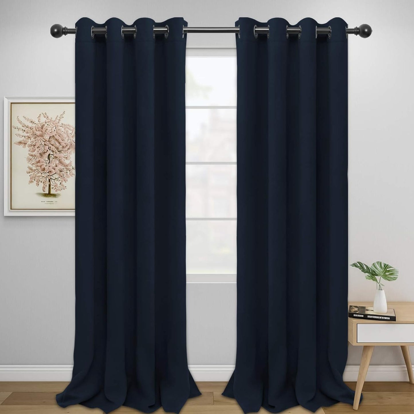 Easy-Going Blackout Curtains for Bedroom and Living Room Use