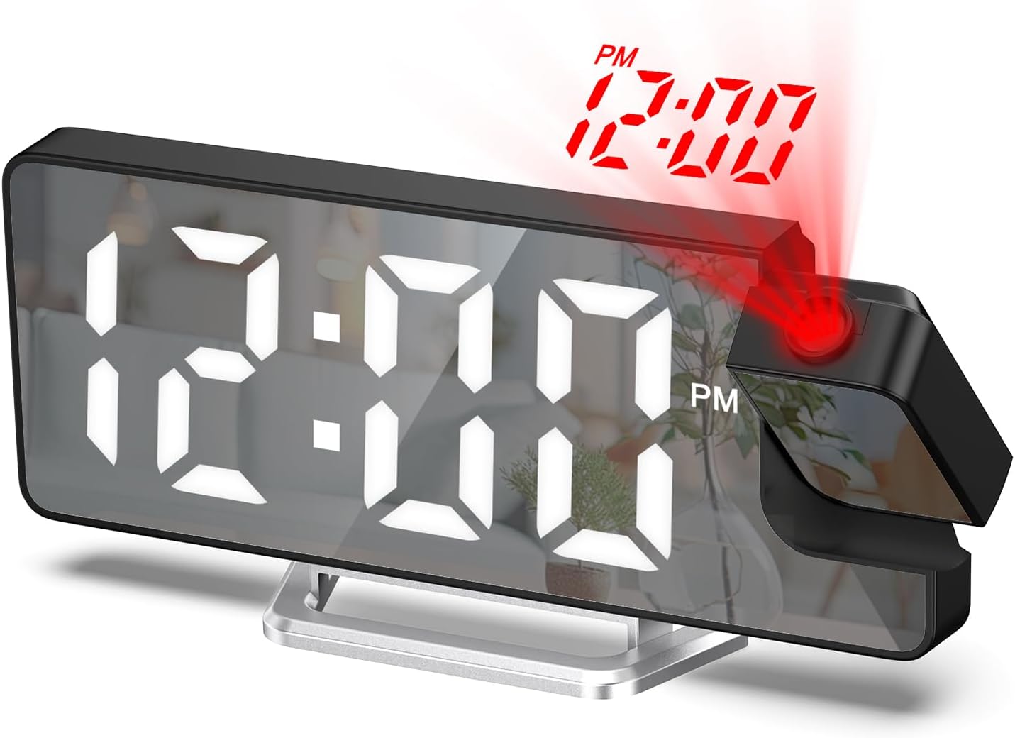 180 Rotatable Projection Alarm Clock - Large LED Display