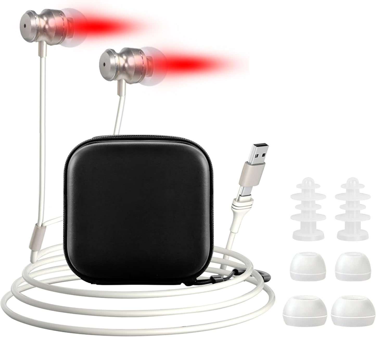 Red Light Therapy Device for Tinnitus Relief and Comfort