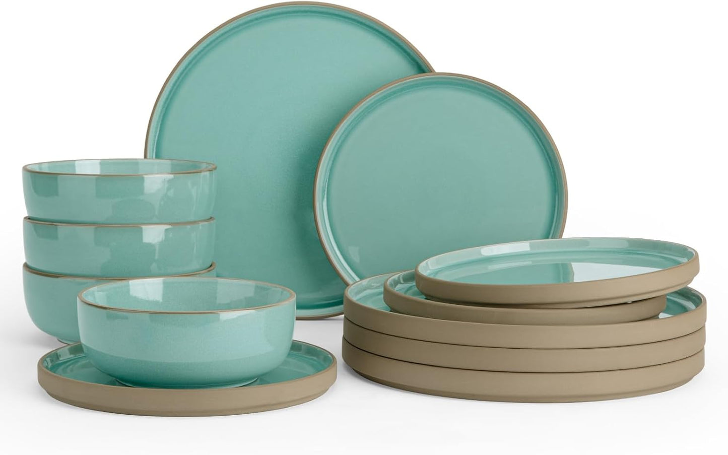 Famiware Nature Plates and Bowls Set for Stylish Dining Experience