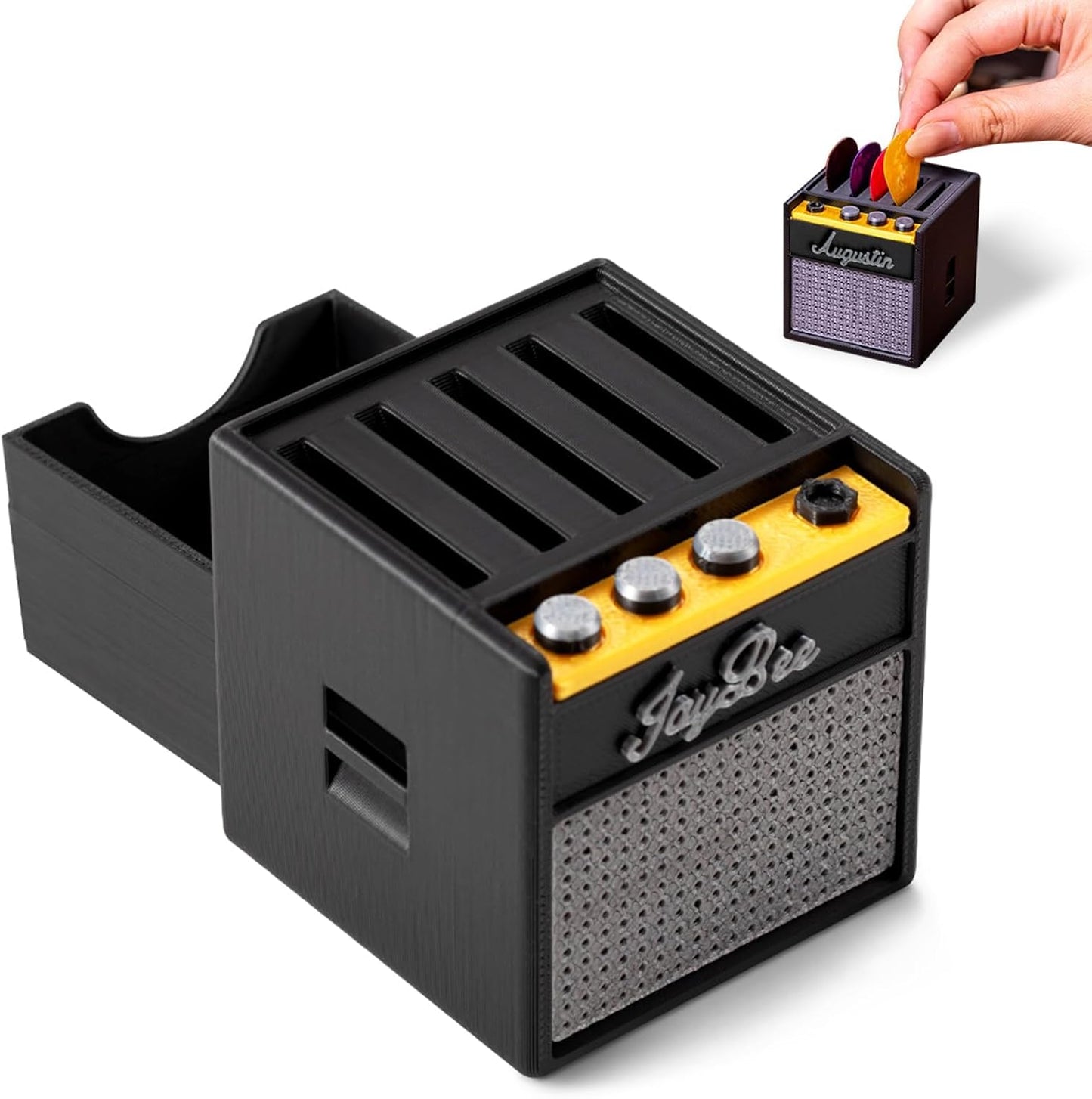 Personalized Guitar Pick Holder - Retro Amp Model - Funny Musician Gift - CALLIE
