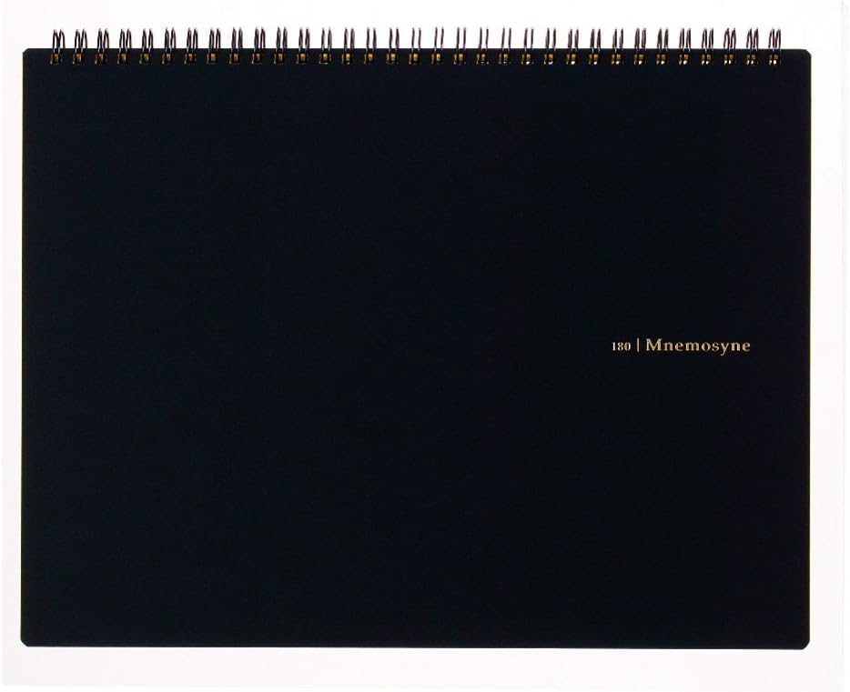 Maruman MNEMOSYNE Horizontal A4 Notebook - 5mm Grid, 70 Sheets