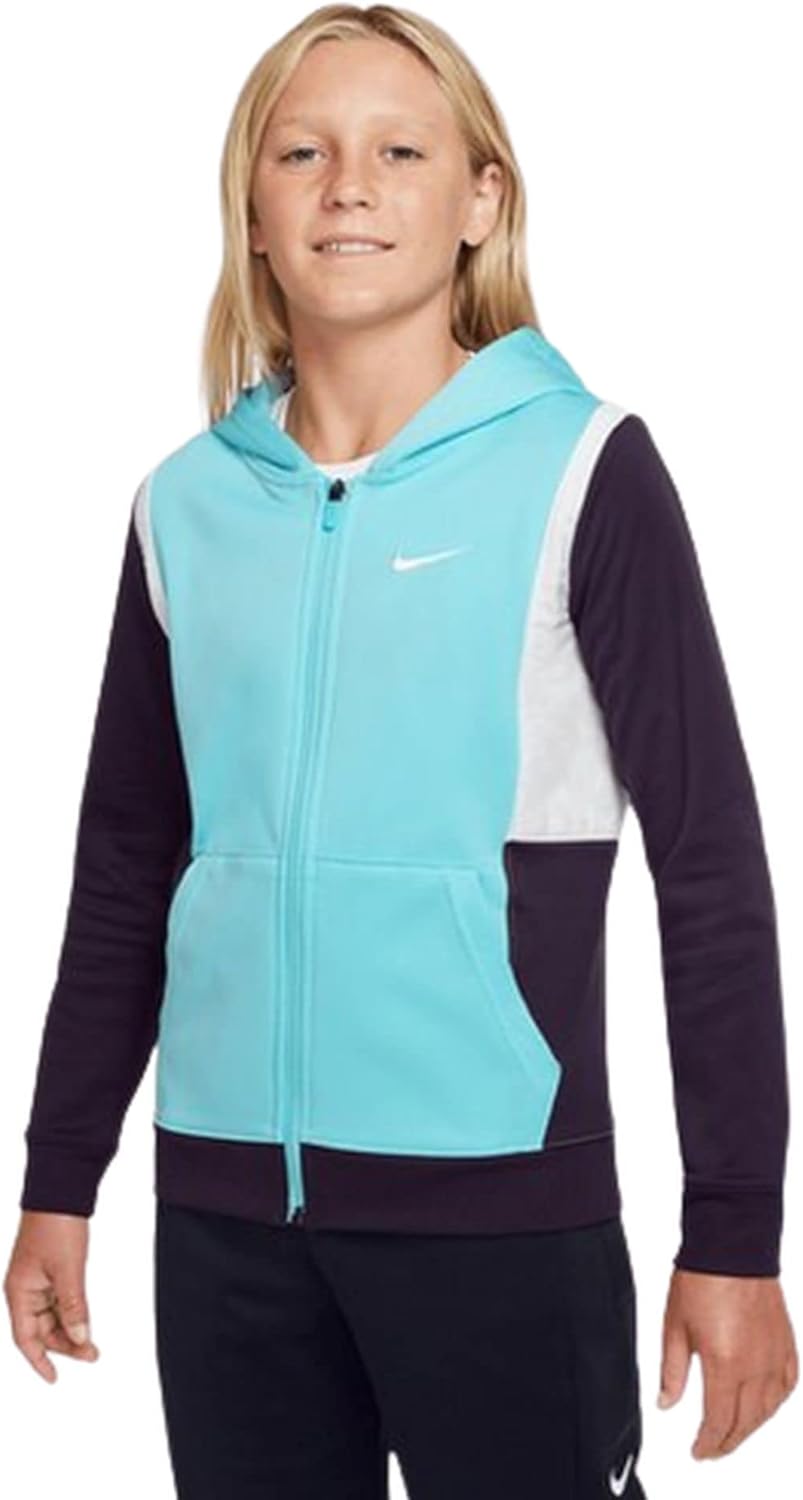 Nike Therma-FIT Elite Big Kids' Full-Zip Hoodie-Large - Stay Warm in Style