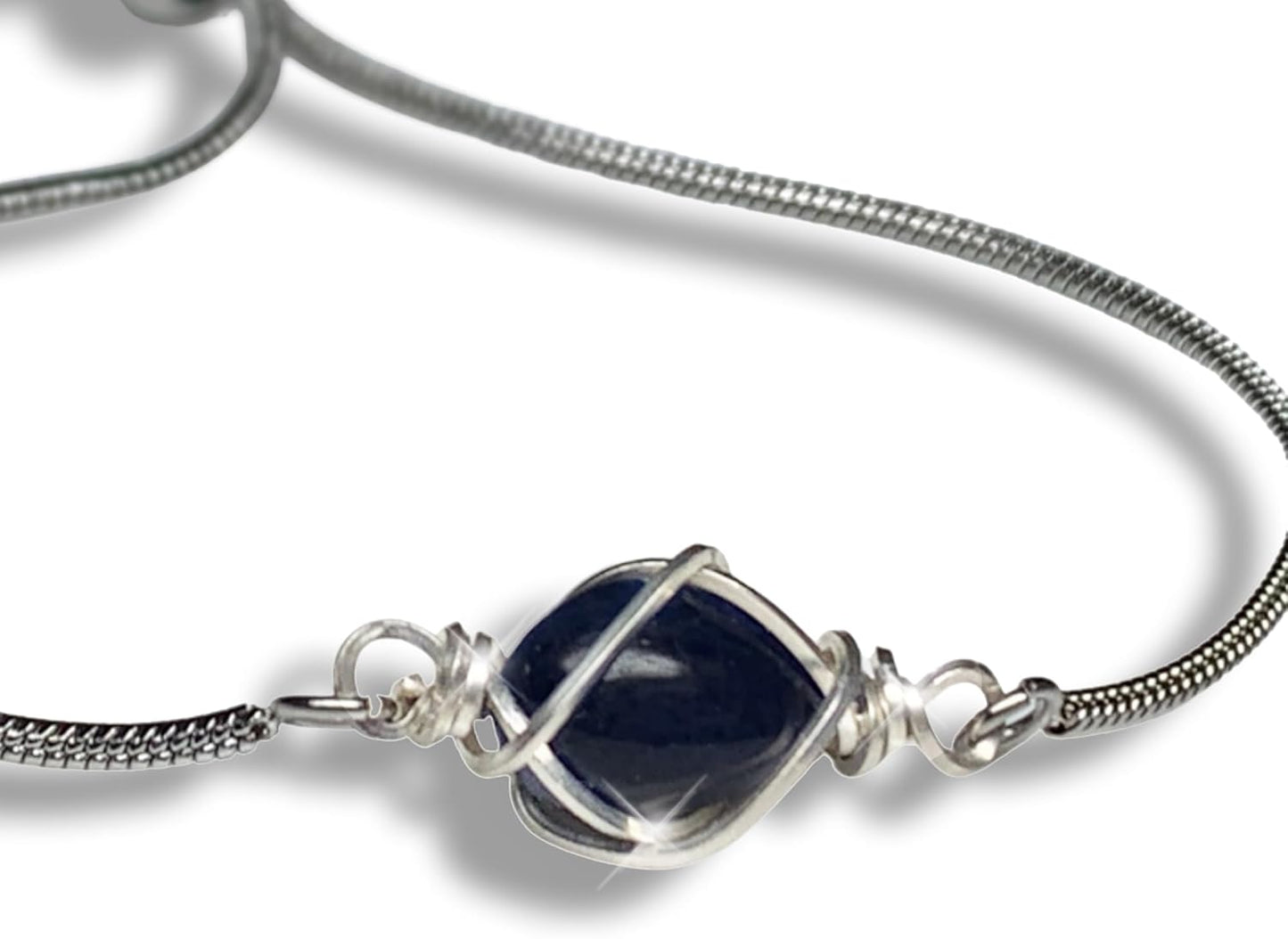 Handmade Birthstone Jewelry - September Sapphire Bracelet Gift