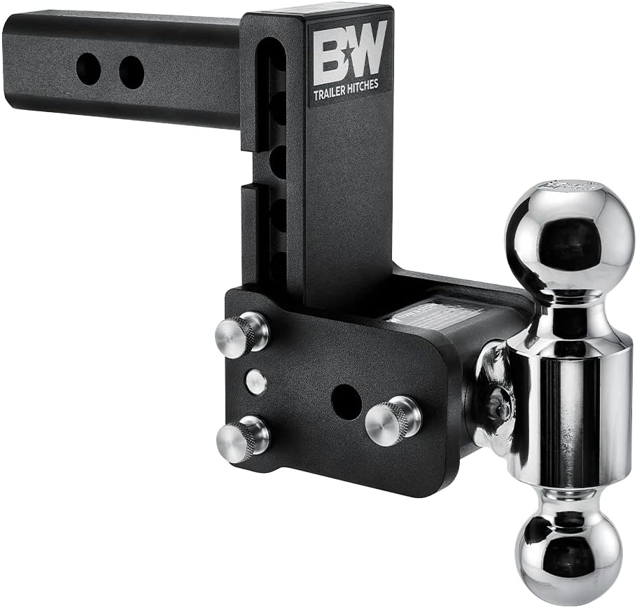 Tow & Stow Adjustable Trailer Hitch Ball Mount for Easy Towing