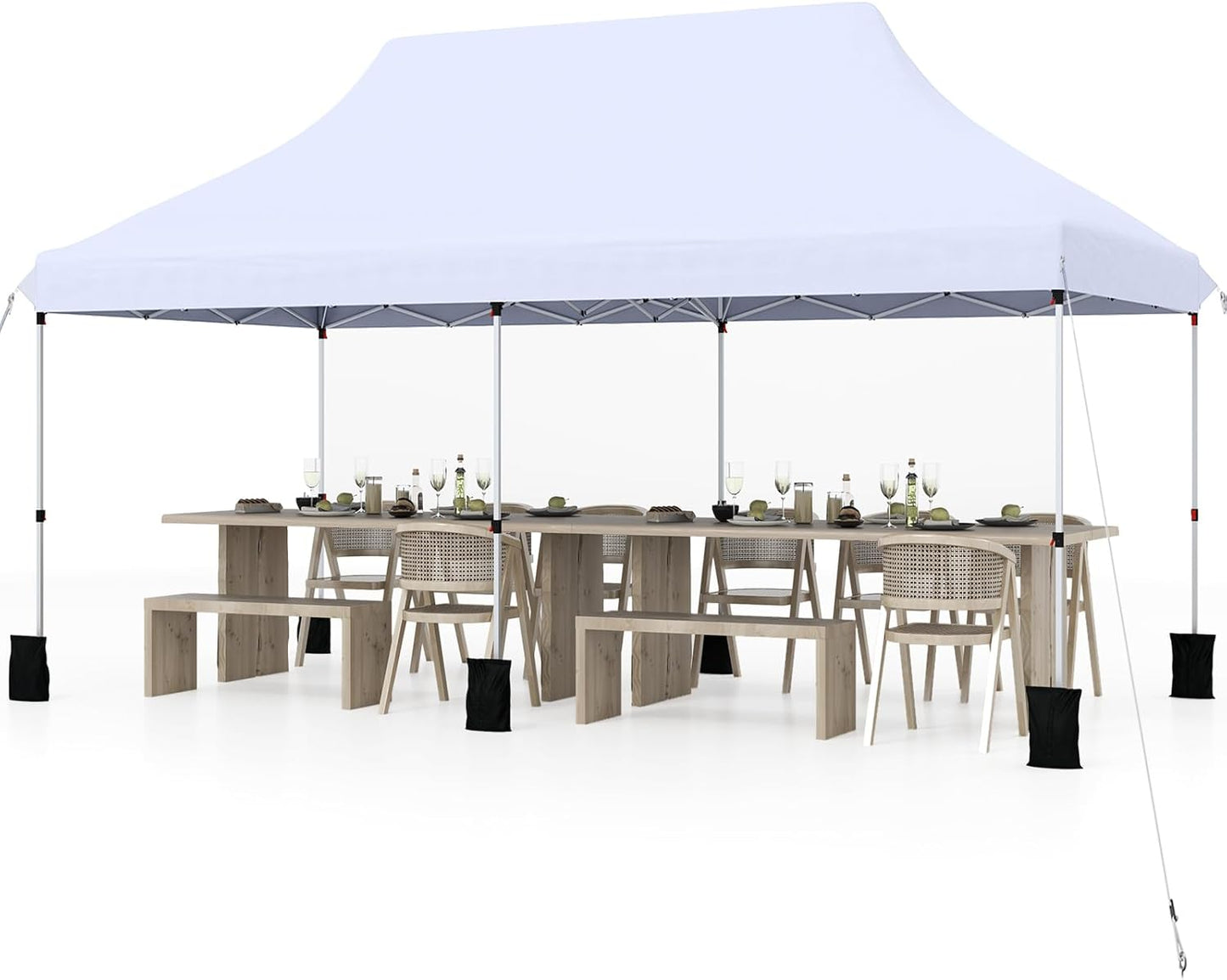 Tangkula 10x20 Ft Pop Up Canopy - Instant Setup, UPF 50+ Protection!