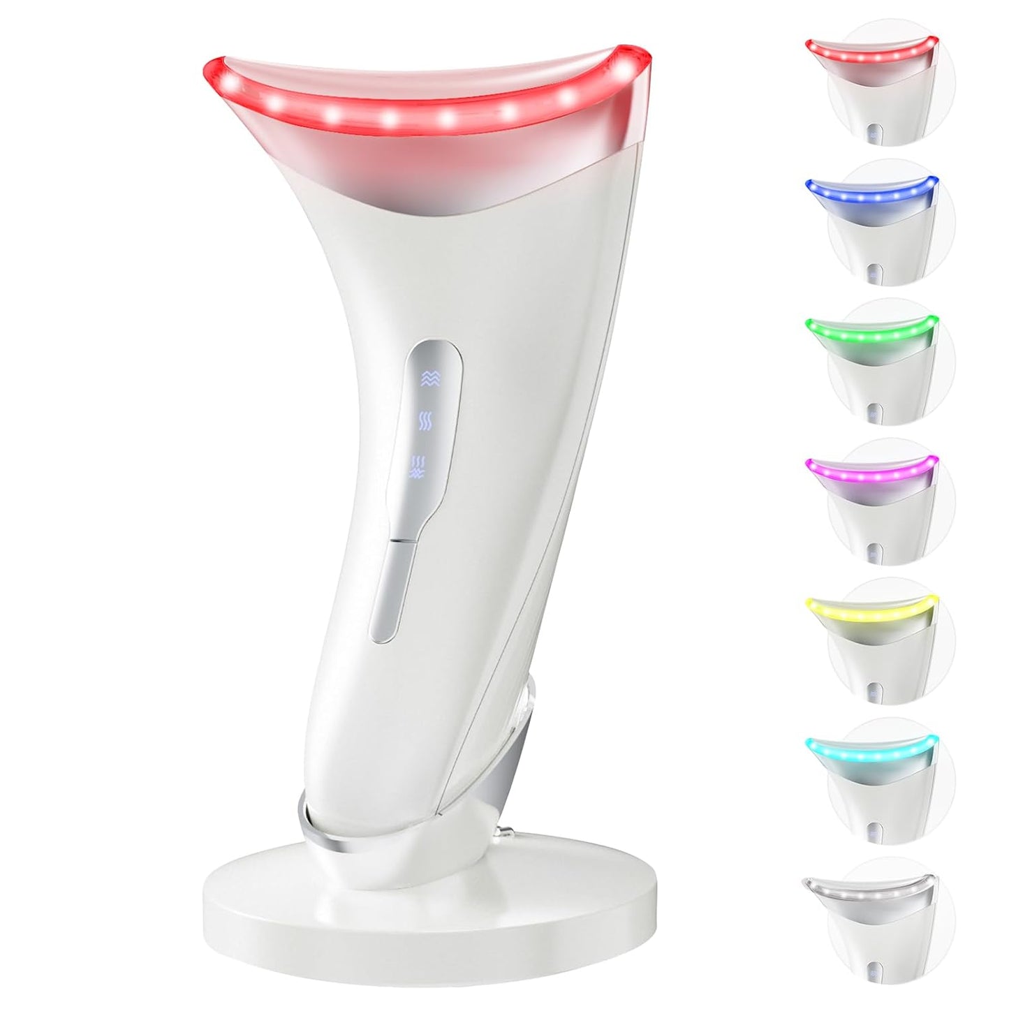 Red Light Therapy for Face and Neck, 7 Color Massager Tool