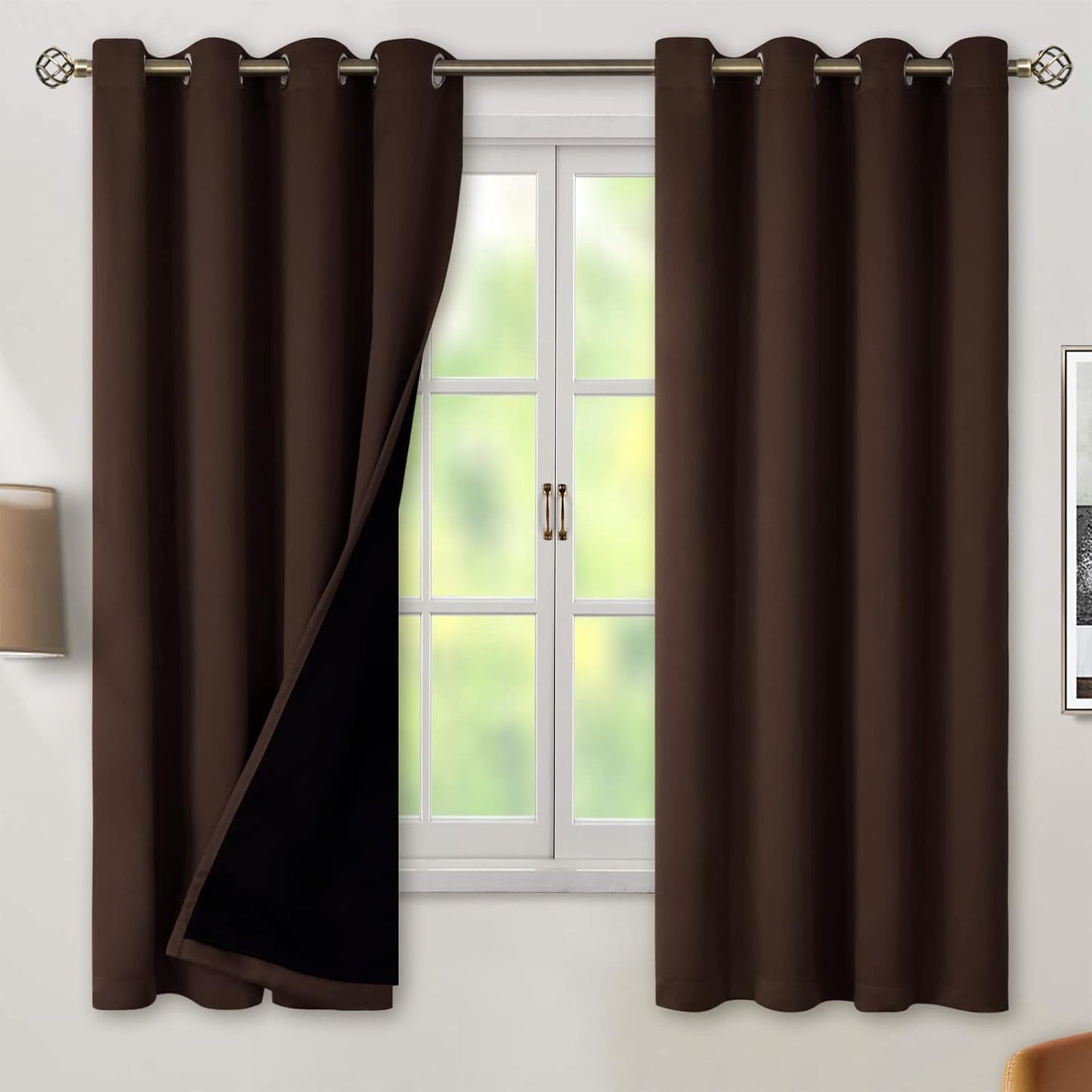 BGment Thermal Insulated Blackout Curtains for Bedroom Privacy
