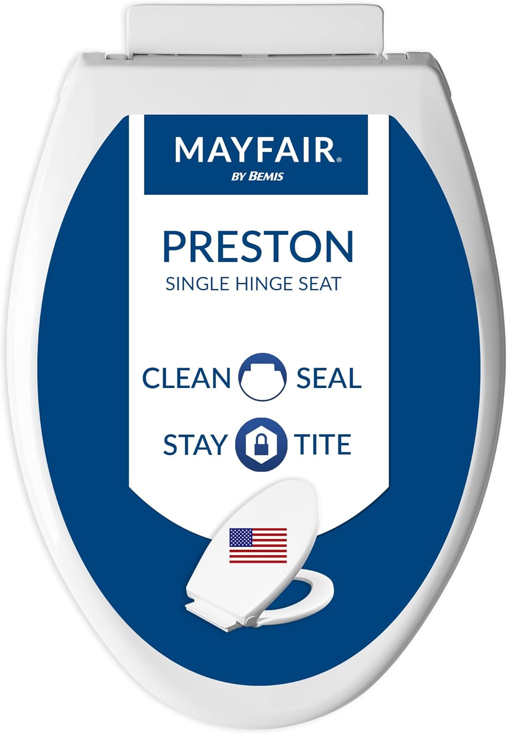 Modern Elongated Toilet Seat with Easy Clean Design and Slow Close