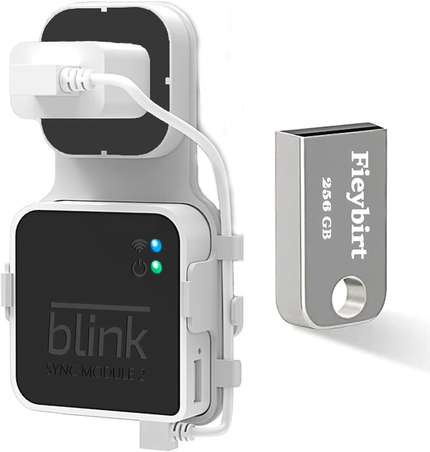 Fieybirt 256GB USB Flash Drive Mount - Space Saving