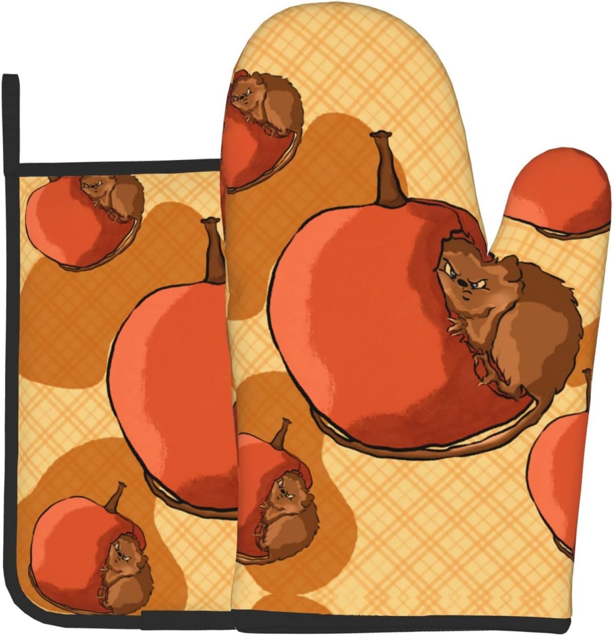 Adorable Hamster Heat-Insulating Gloves Set - Oven Safe
