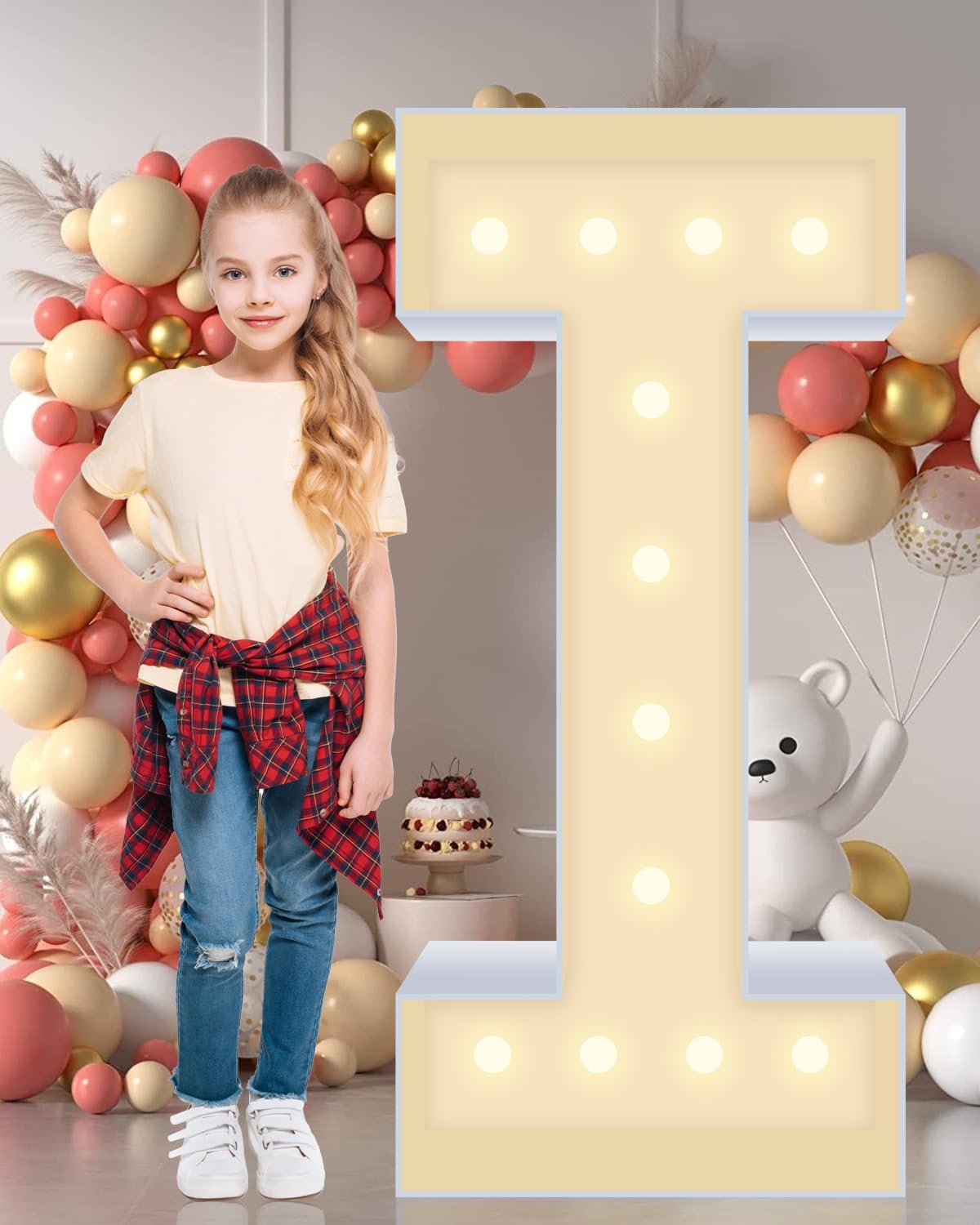 4ft Light Up Marquee Letters for Weddings and Parties Fun