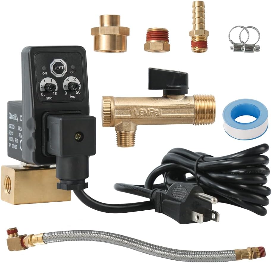 SUNROAD Automatic Tank Drain Kit for Efficient Air Compression