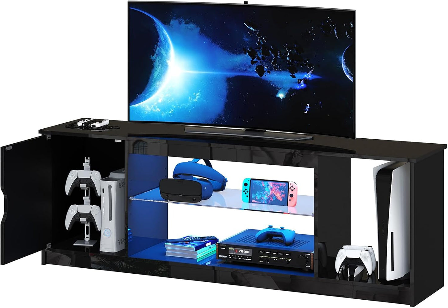 Adjustable Gaming TV Stand for 55-65'' Screens