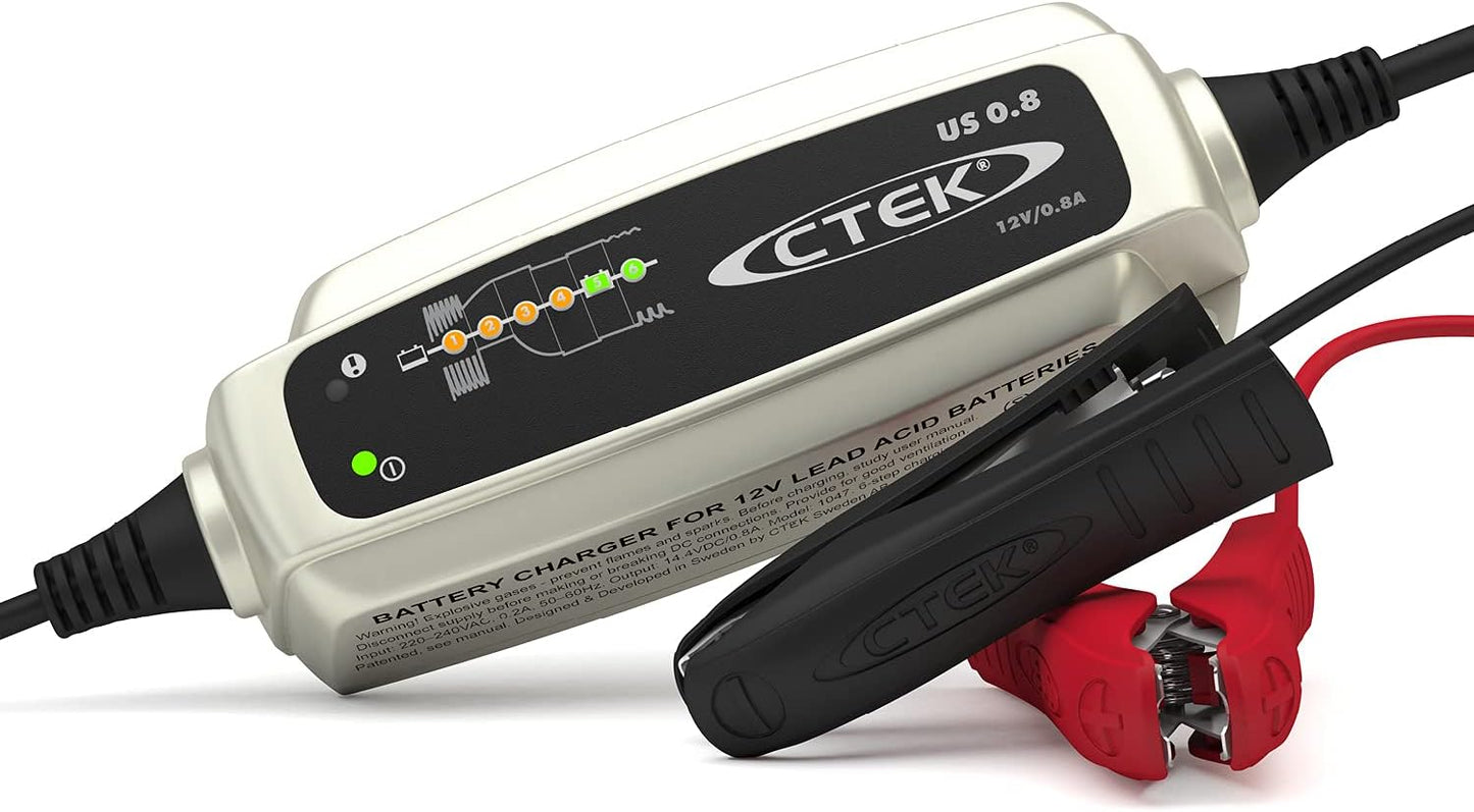 CTEK 0.8A 12V 6 Step Battery Charger