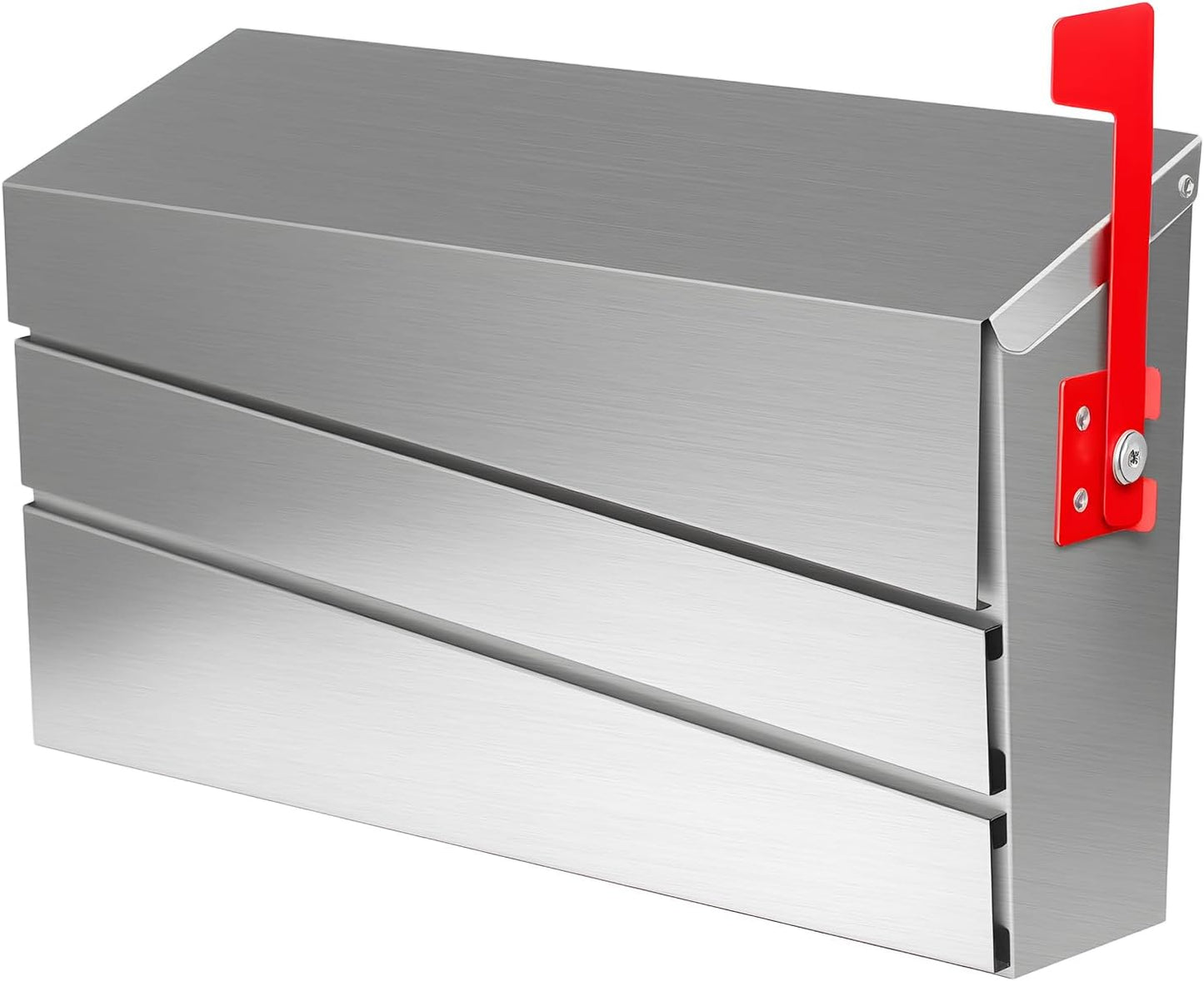 Wall-Mount Mailbox with Brushed Stainless Steel for Modern Homes