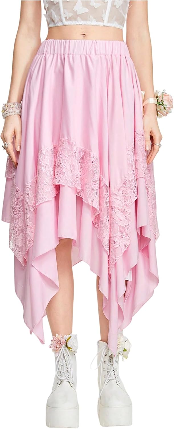 Verdusa Women's Renaissance Flowy Fairy Skirt for Any Occasion
