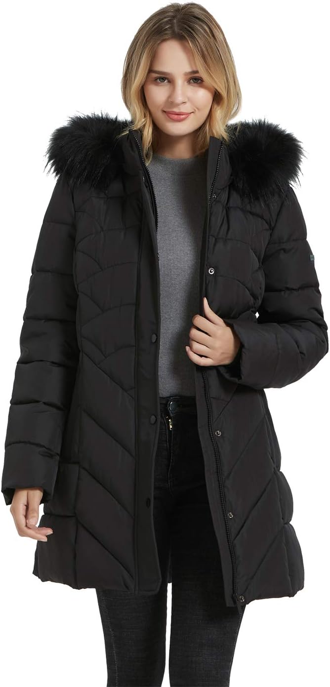BINACL Women's Winter Warm Thicken Long Outwear Coat Jacket