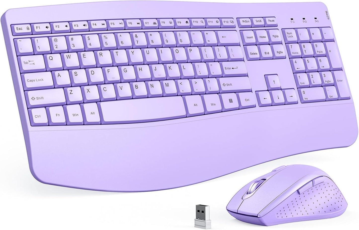 Ergonomic Keyboard and Mouse Combo for Comfortable Typing