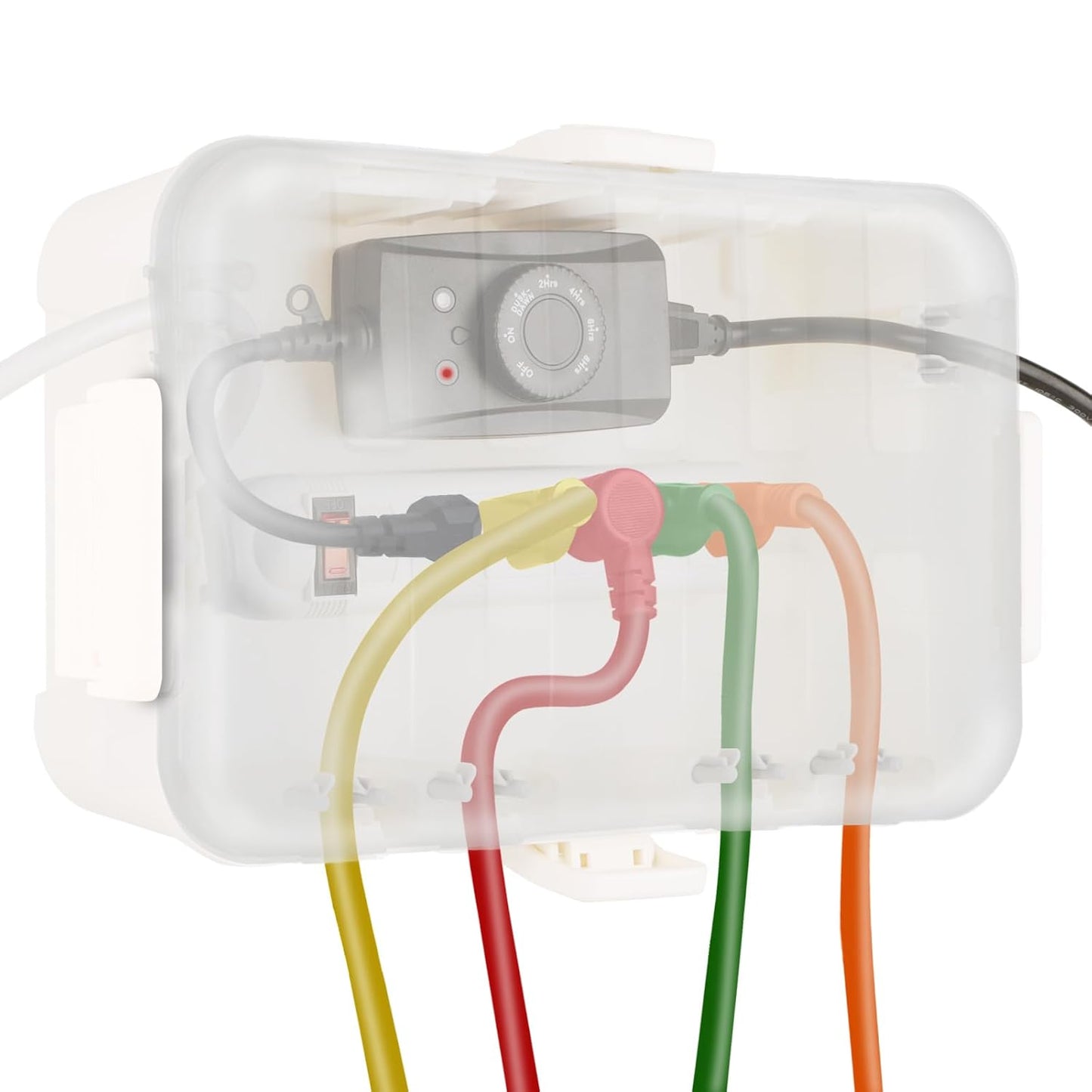 Flemoon Outdoor Electrical Box with Transparent Lid for Safety