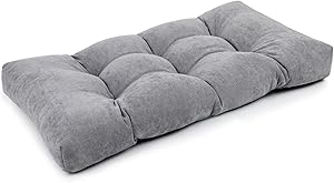 ROFIELTY Bench Cushion Tufted with Ties for Indoor Furniture