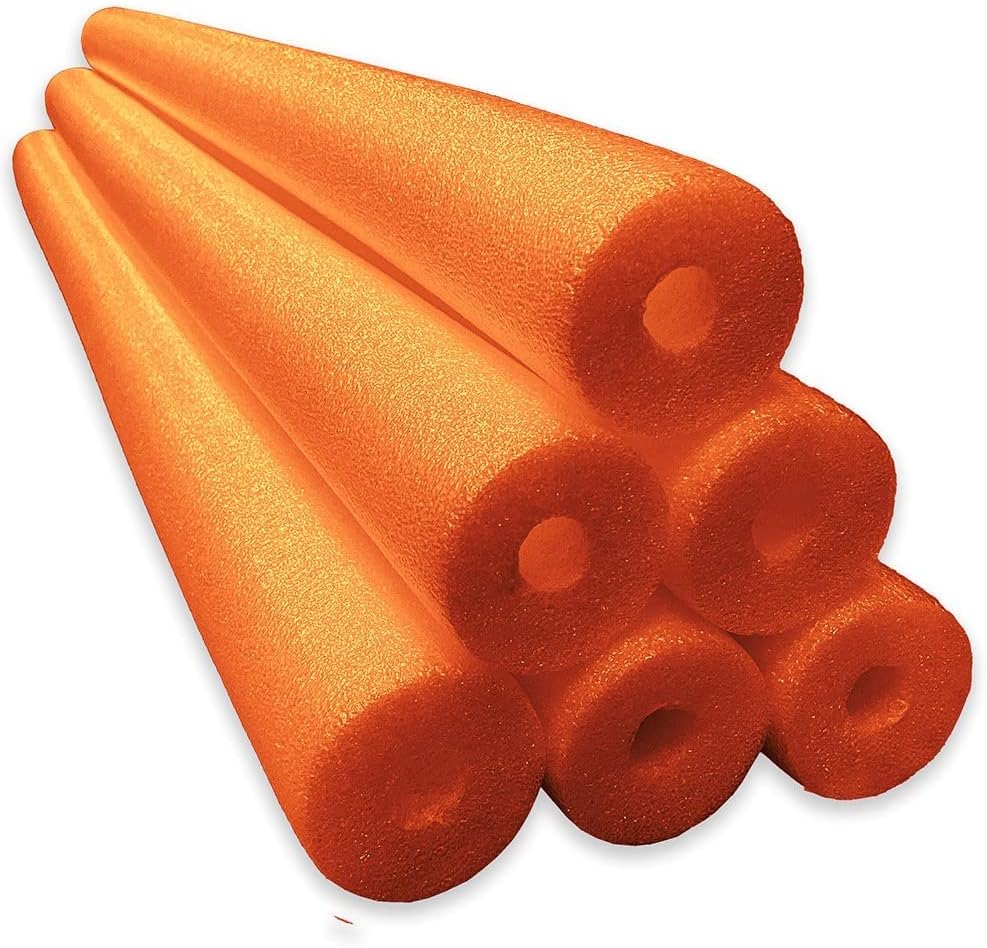 6-Pack Jumbo Pool Noodles for Swimming and DIY Projects