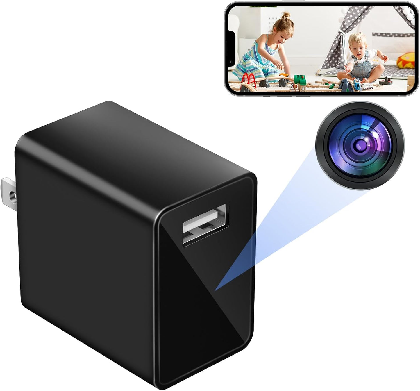 LIBREFLY Mini Spy Cam - WiFi Nanny Cam HD