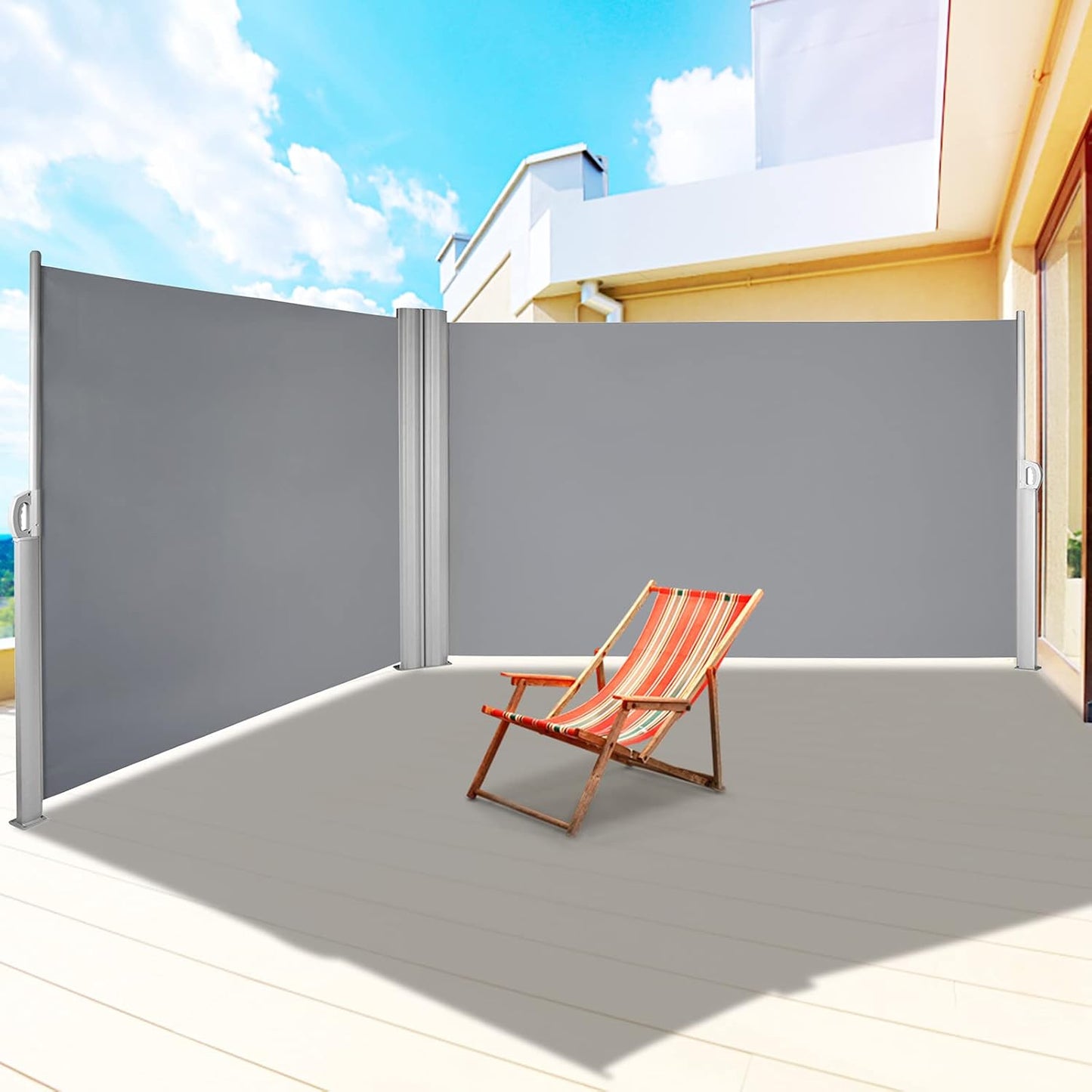VEVOR Retractable Side Awning for Elegant Outdoor Privacy