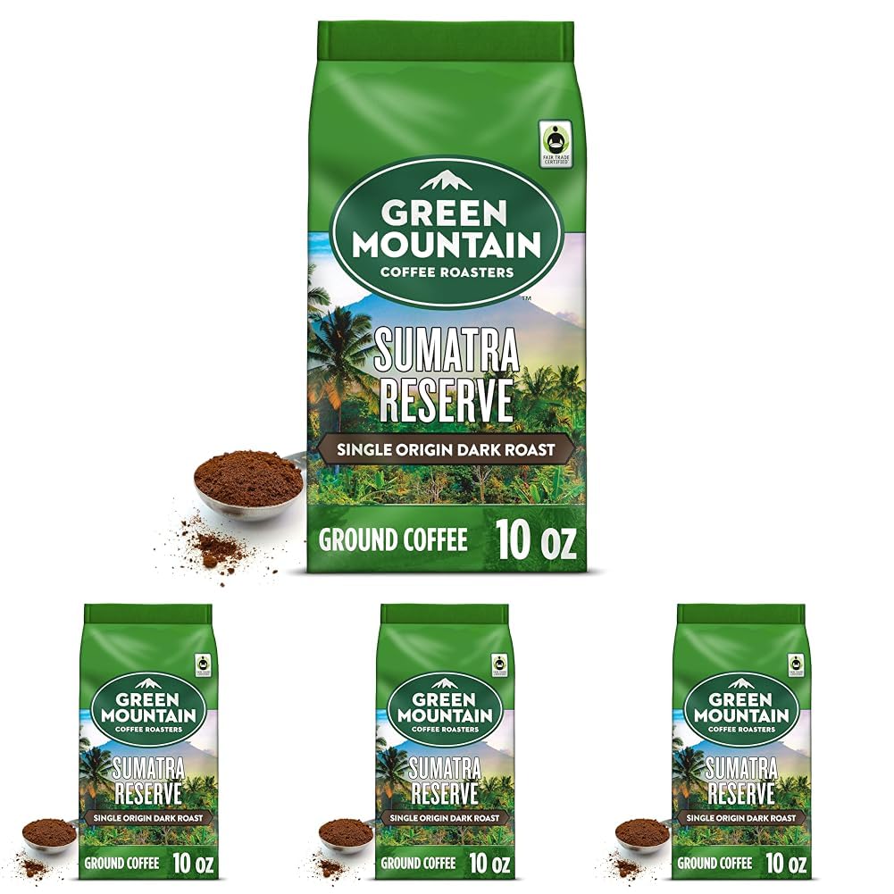 Sumatra Reserve Ground Coffee - Fair Trade Certified Dark Roast