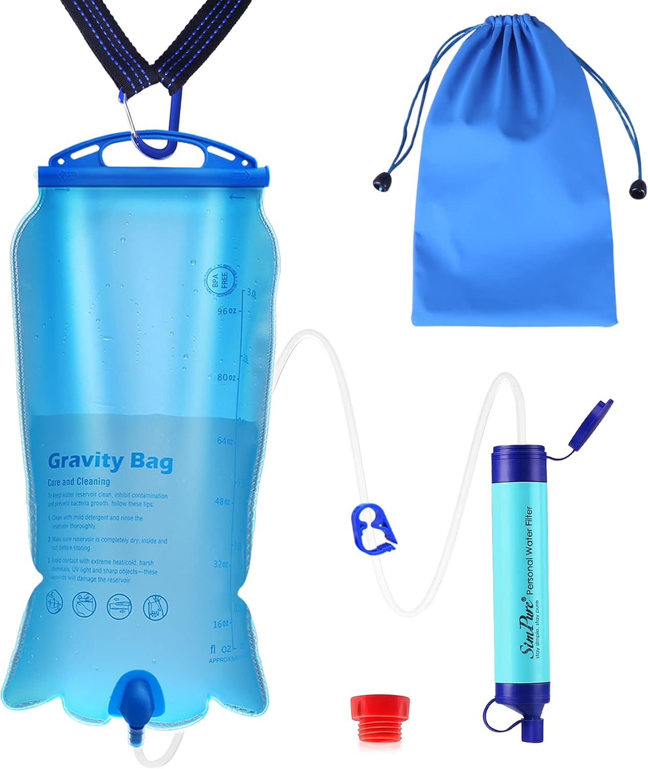 SimPure Portable Water Purifier - Safe Hydration On-the-Go
