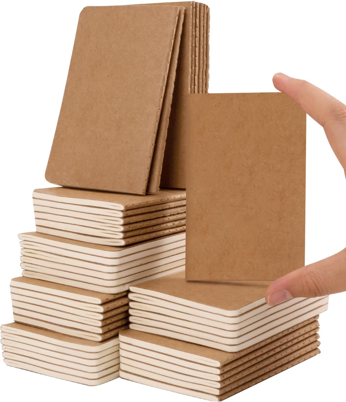Portable Mini Journals Bulk Pack for Travel - 45 Pack Small Notebooks by Dynta