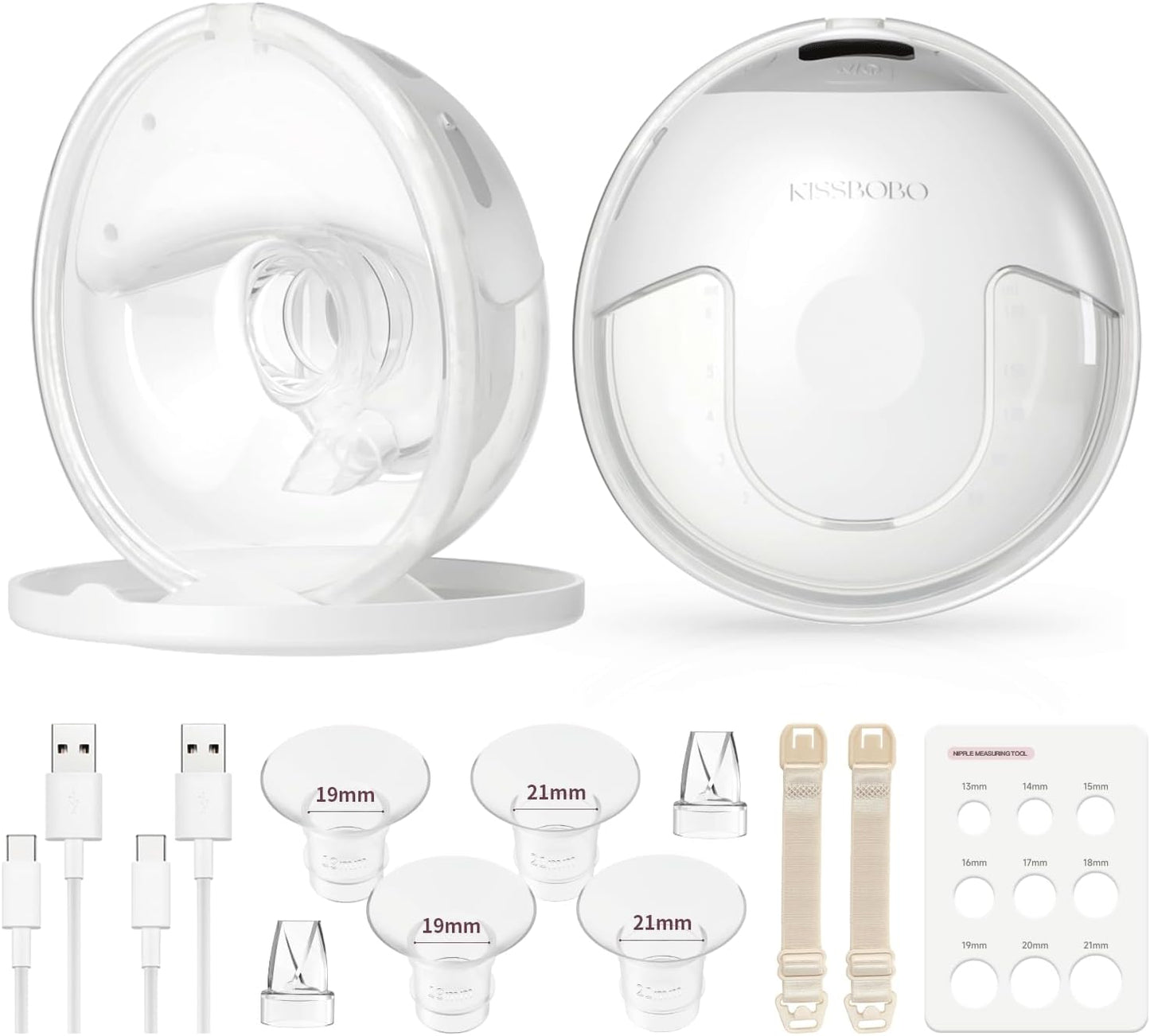Hands Free Breast Pump with Strong Suction & Quiet Operation